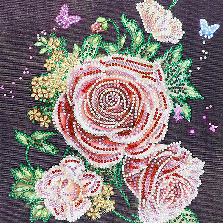 Flower Special Part Drill Diamond Painting 30X30CM(Canvas)-gbfke