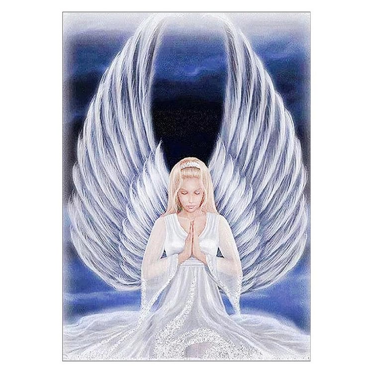 Angel Wings Round Full Drill Diamond Painting 30X40CM(Canvas)-gbfke