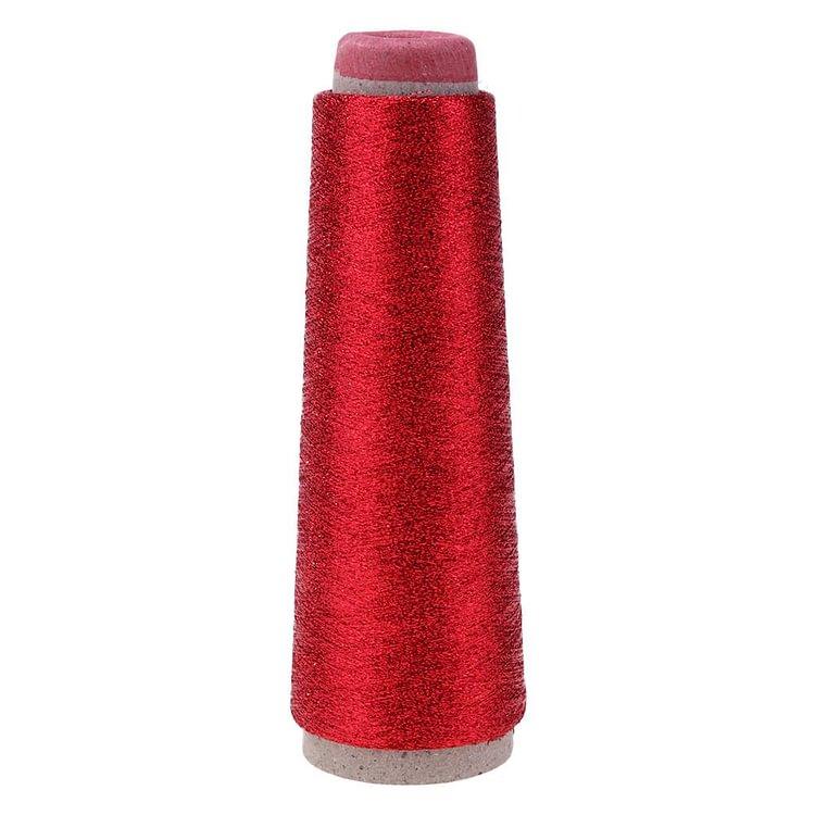 Glitter Stitch Yarn Sewing Thread Woven Embroidery Knitting Silk Line(Red)-gbfke