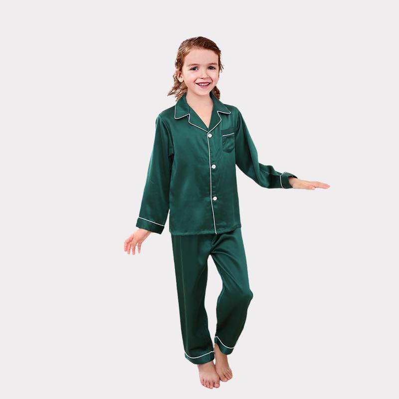 Pyjama En Soie Classique Pour Les Filles