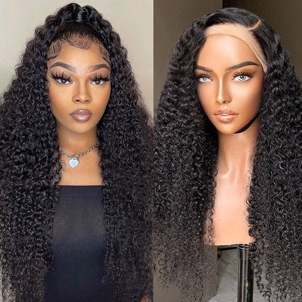 Swedish Ultra Thin Lace Wig丨10-28 Inches Black Curly Hair丨360 HD Lace Wig