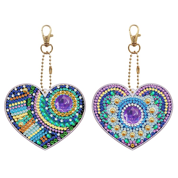 2pcs Maze 5D Diamond Painting Keyring DIY Keychain Kids Educational Game gbfke
