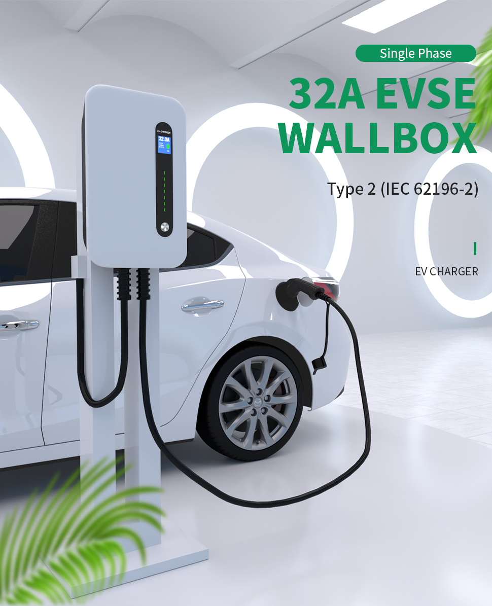 Ev Charging Station Cable A Electric Vehicle Car Charger Evse Wallbox