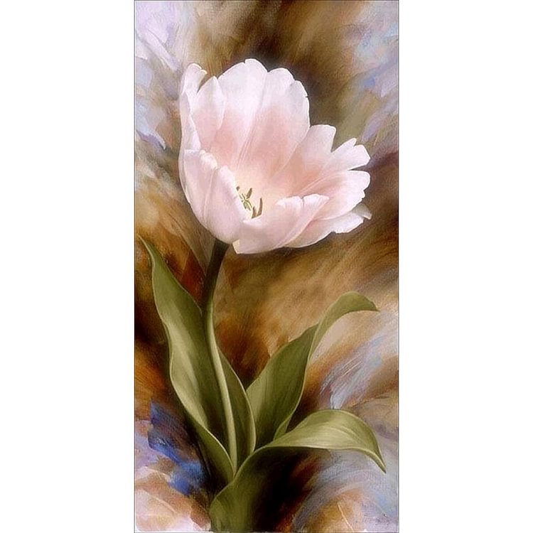 Flower A253 Full Drill Diamond Painting 25X45CM(Canvas)-gbfke