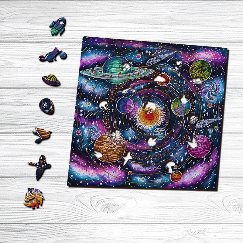 The Milky Way Galaxy Wooden Jigsaw Puzzle