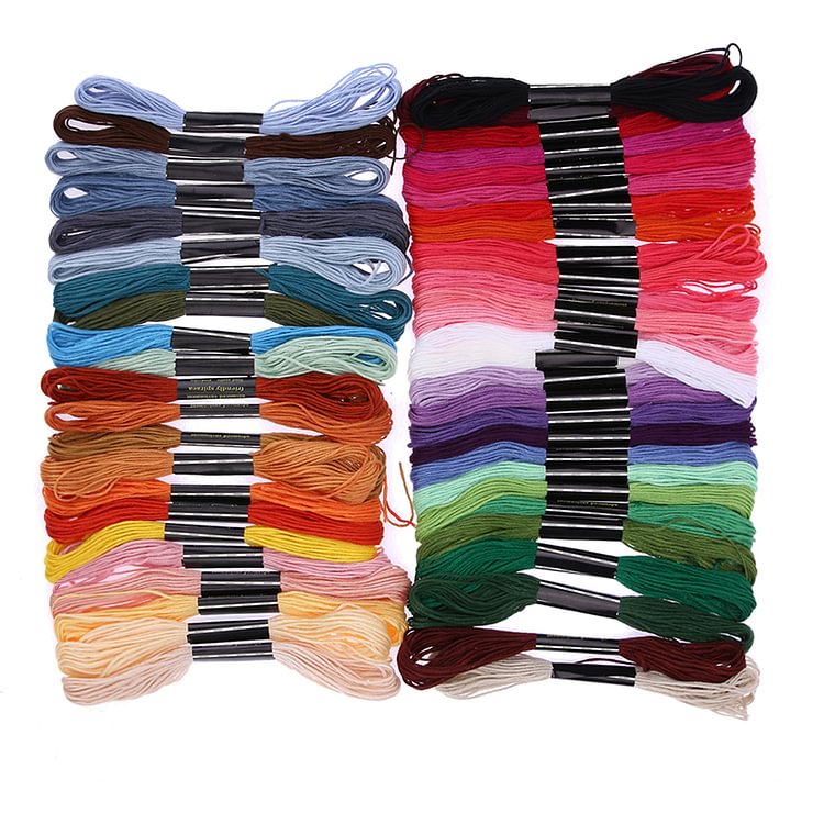 50 Colors Cross Stitch Threads