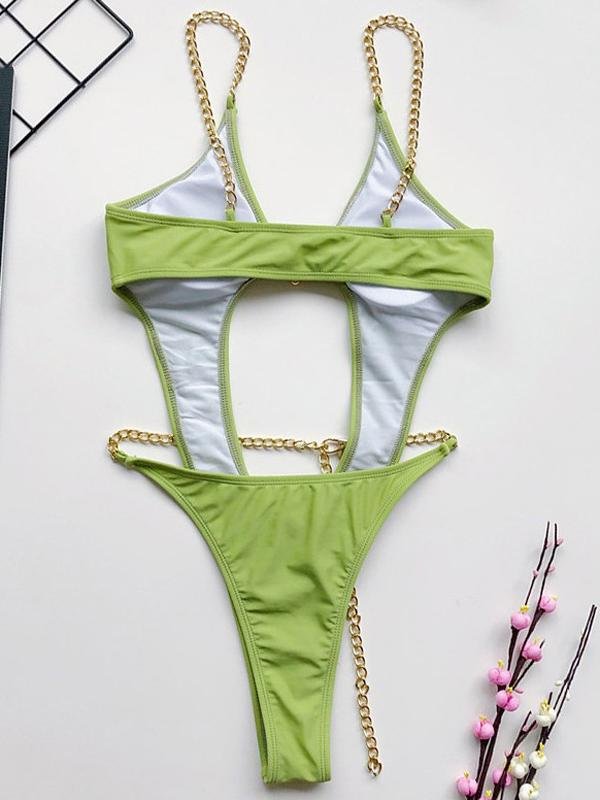 Sexy Hollow One-Piece Swimsuit