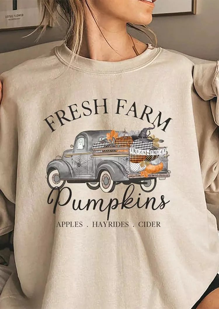 Halloween Farm Fresh Pumpkins Sweatshirt - CODLINS - codlins.com