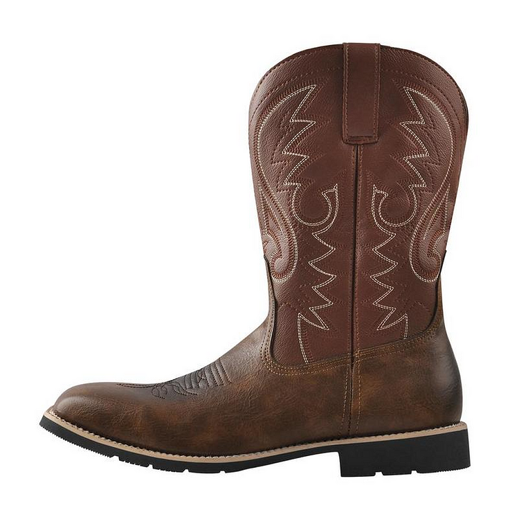 Square Toe Round Up Cowboy Boots