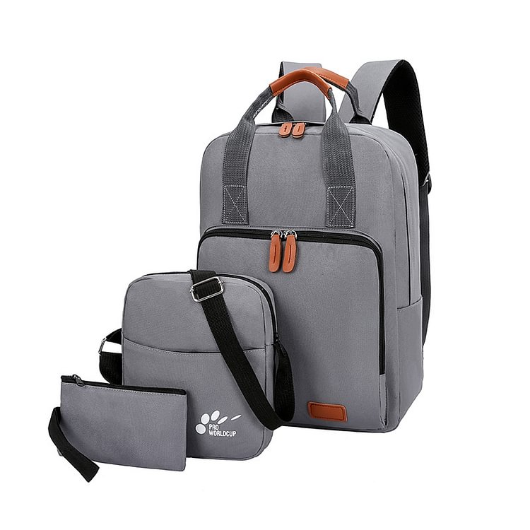  backpack men's business computer backpack casual bag three-piece outdoor travel bag