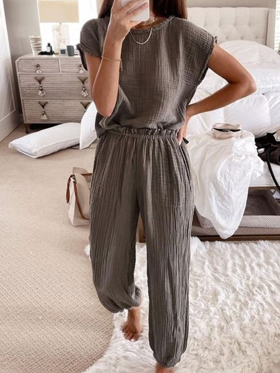 Women's Home Daily Casual Two-piece Set