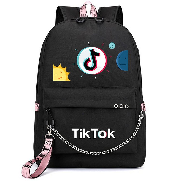 Mayoulove Tik Tok Sun Moon Backpack for Men Travel Hiking Laptop Backpack for Women School Boys and Girls Bag Student-Mayoulove