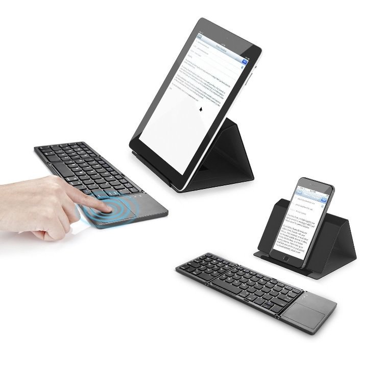 Foldable Wireless Bluetooth Mini Keyboard Rechargeable Portable Touch Keyboard - tree - Codlins
