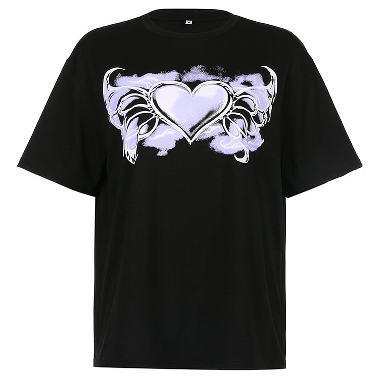 Demon Heart Print Shirt - CODLINS - Codlins