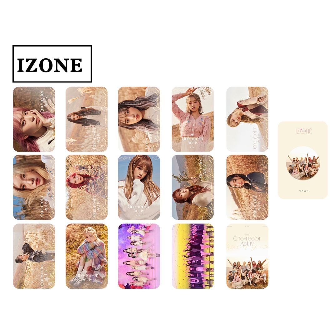 IZ*ONE Double-sided Round Small Cards