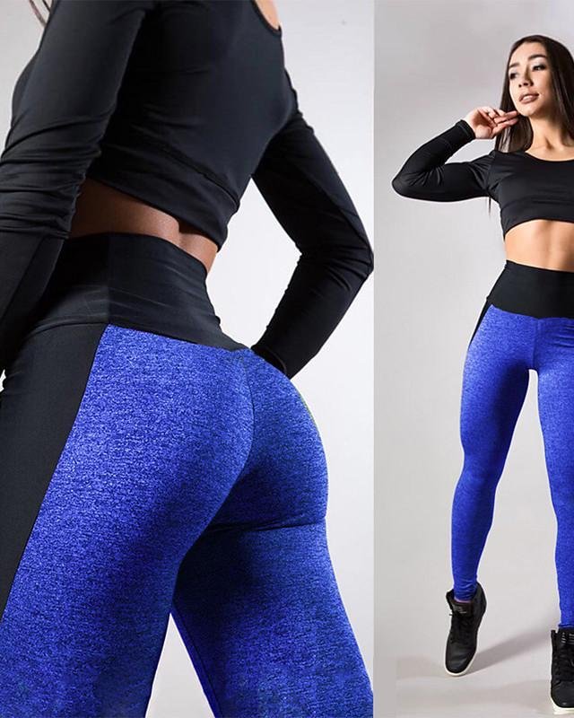 Women's High Waist Yoga Pants Seamless Leggings Tummy Control Butt Lift Moisture Wicking Blue Pink Gray Fitness Gym Workout Running Sports Activewear Stretchy Skinny-Corachic