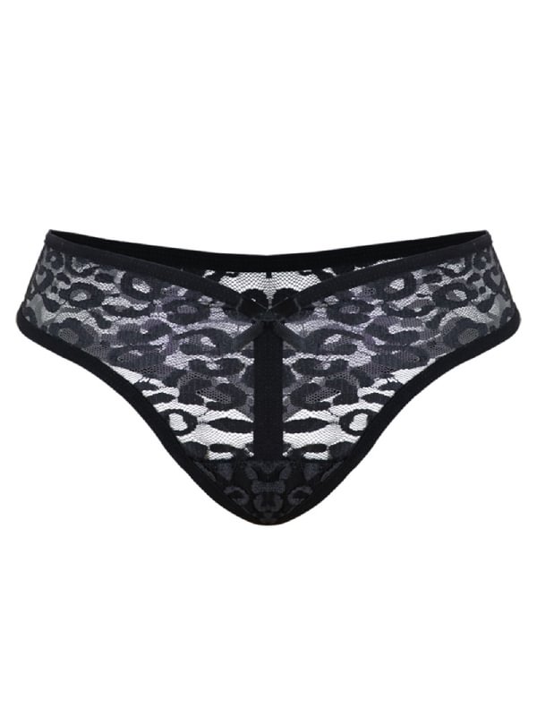 Lace Bow-knot Panty Low Rise Thong-Icossi