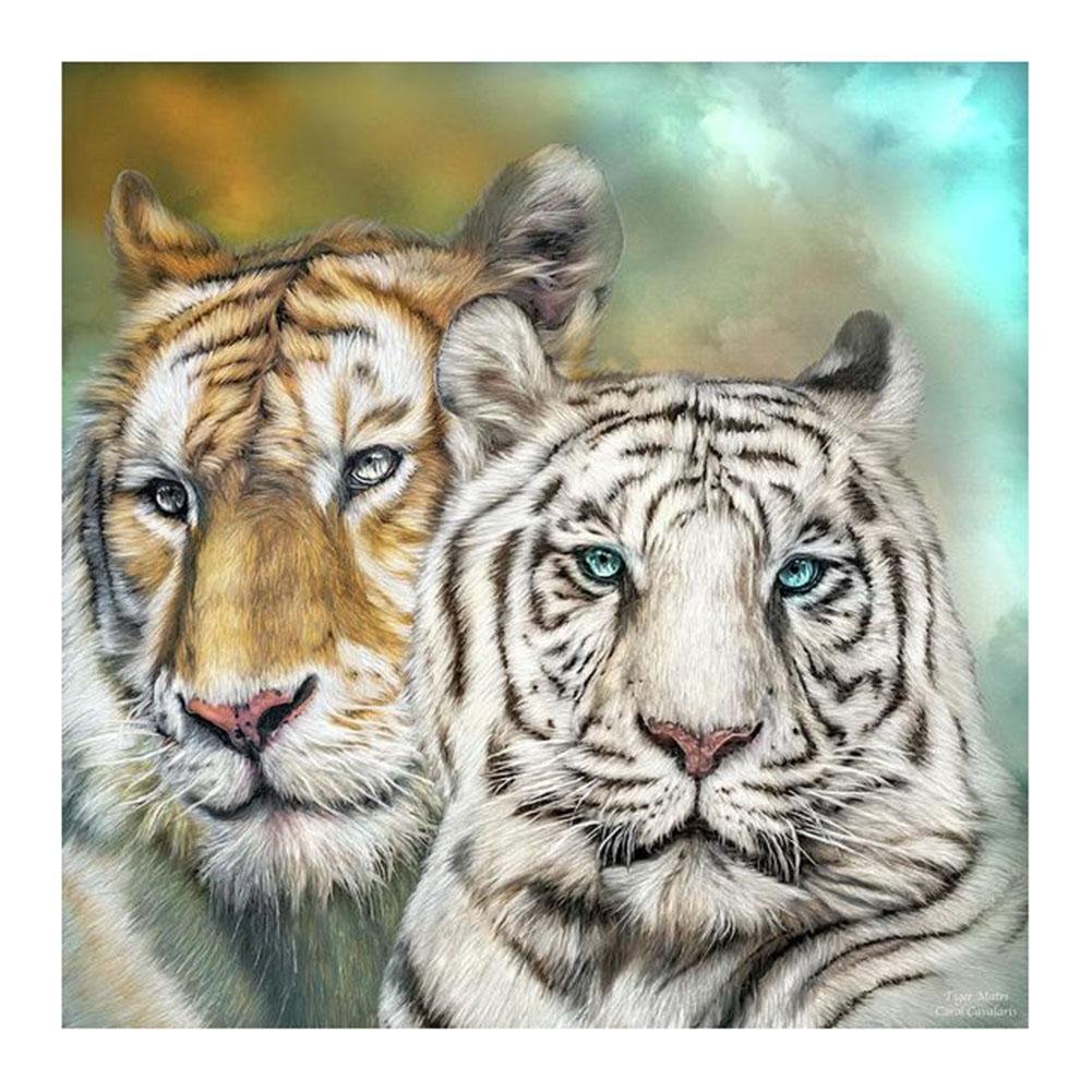 Full Round Diamond Painting Tigers (30*30cm)