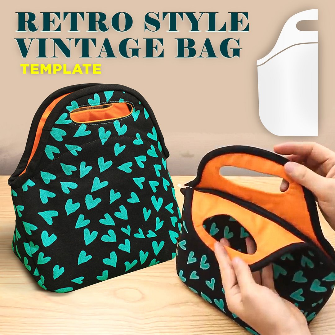 2 PCS Retro Style Vintage Bag Template(With Instructions)