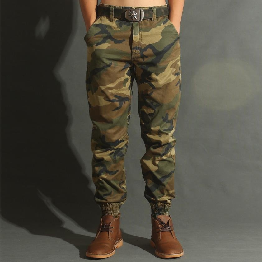 Grassland camouflage beam feet pants camouflage pants trousers men's casual pants jogging outdoor overalls camouflage pants men / [viawink] /