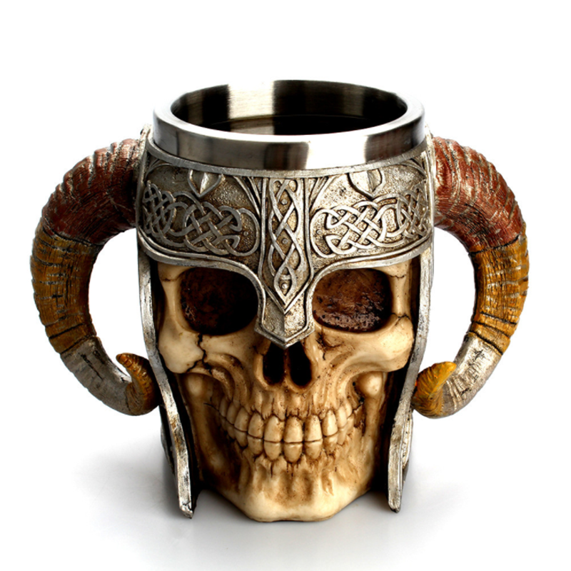 Livereid Big Horns Skull Stainless Steel Water Cup - Livereid