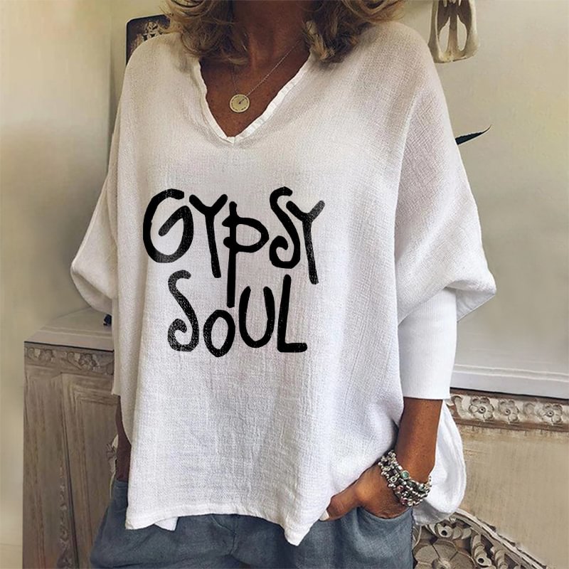 Gypsy Soul Printed Long Sleeves T-shirt