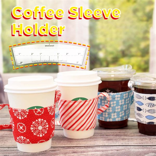 Coffee Cup Holder Fabric Template+ Instruction Manual