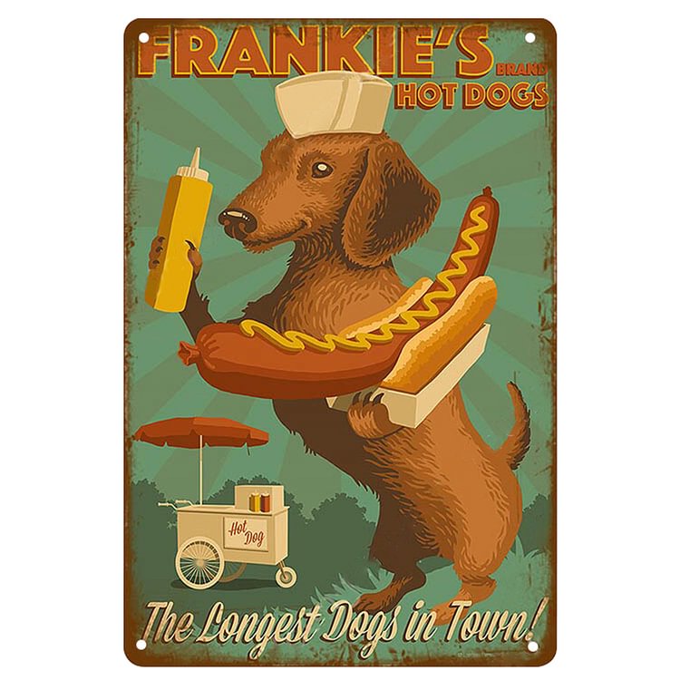 Frankie's Hot Dog - Vintage Tin Signs/Wooden Signs - 20x30cm & 30x40cm