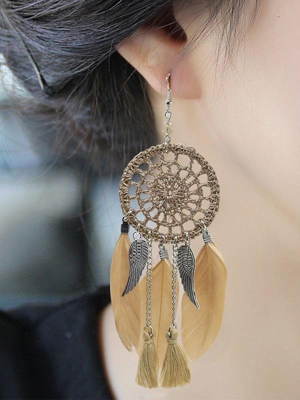 7 Color FeatherTasseled Earring Accessories