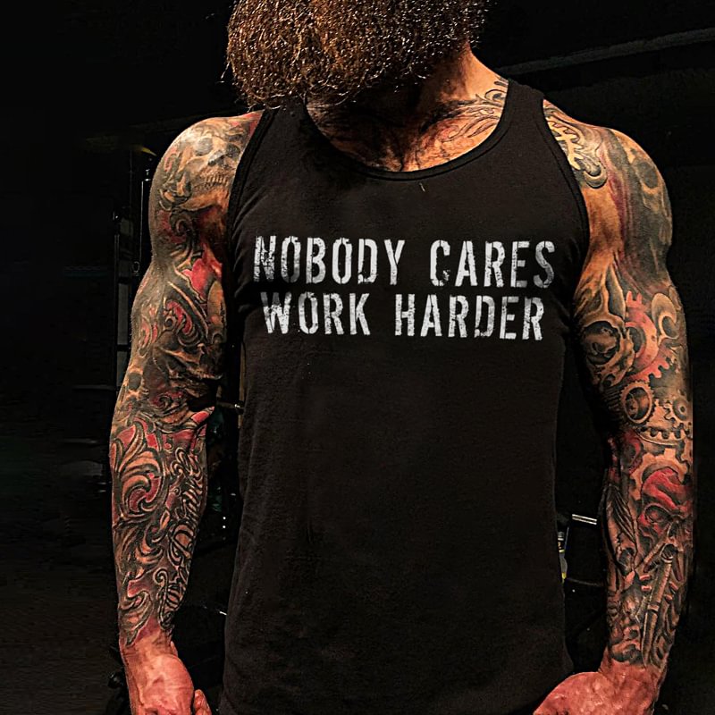 Livereid Nobody Cares Work Harder Men's Vest - Livereid