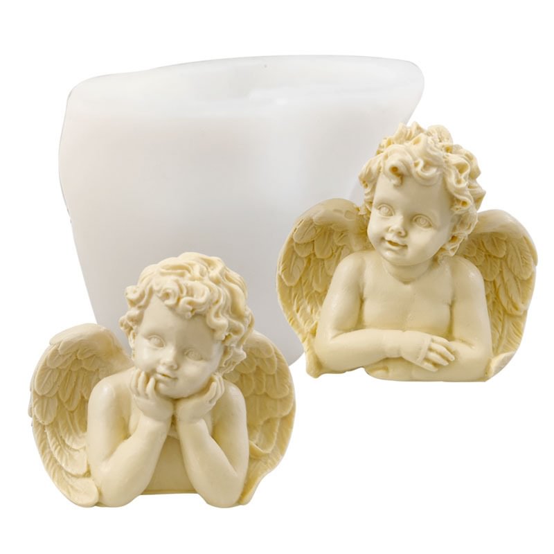 3D Stereoscopic Small Angel Silicone Resin Mold