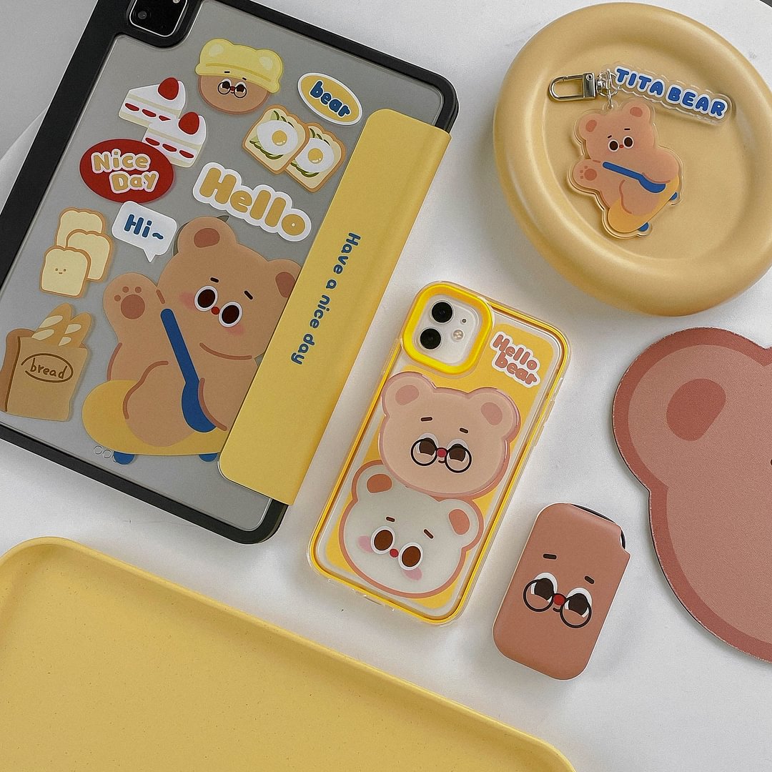 【Pre-sale】Tita Bear Series Ipad Cases（with Apple pencil tray）