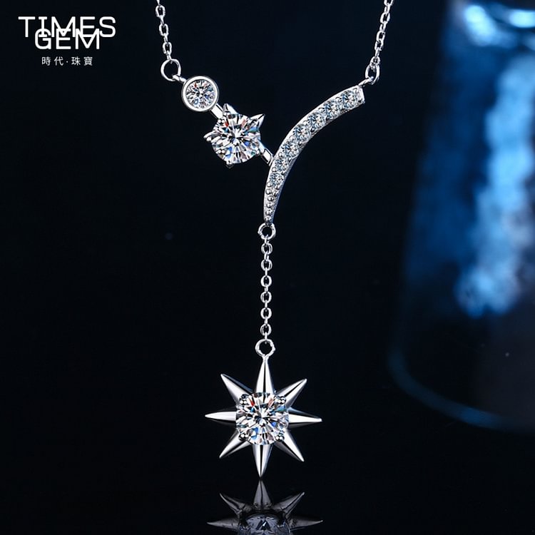 Times Gem Six Pointed Star Necklace-TIMES GEM