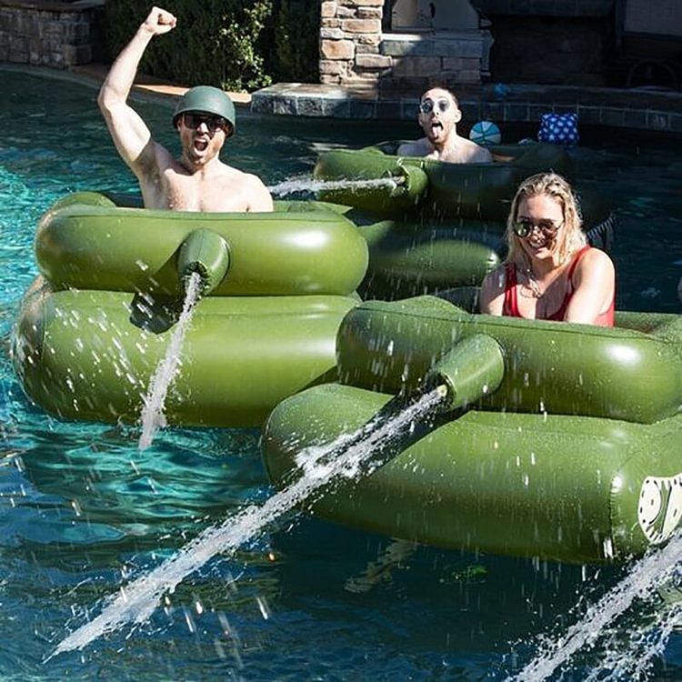 Inflatable Tank Pool Float With Water Cannon-Pool inflatables - sean - Codlins