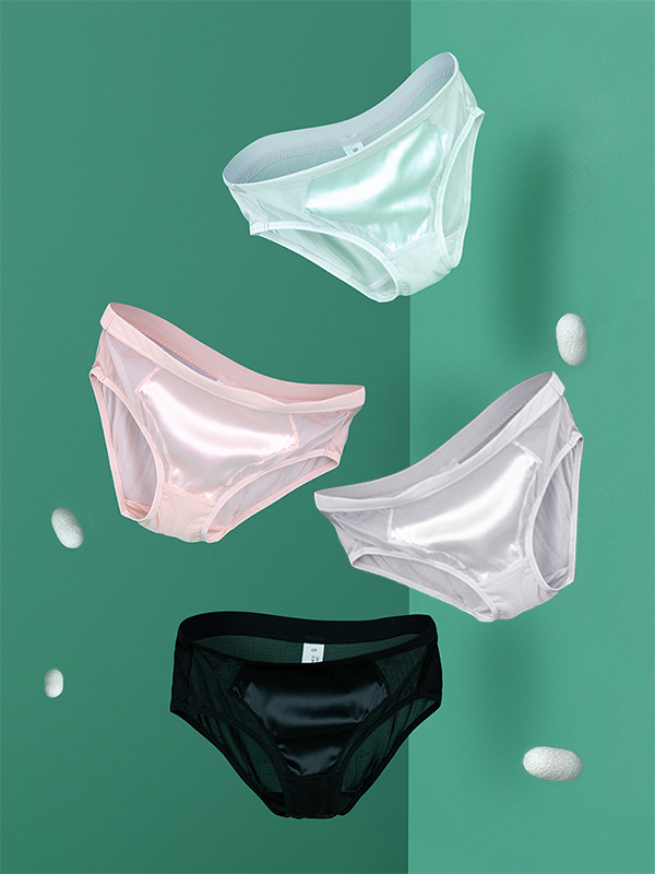 Summer Ultra Thin Silk Panties 4-Pack