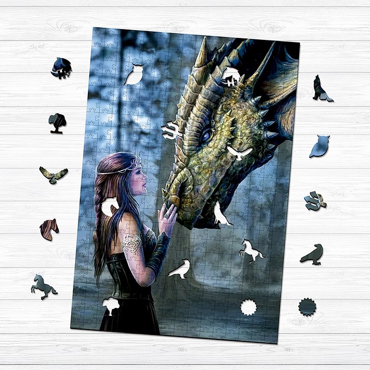 Dragon Lady Wooden Jigsaw Puzzle