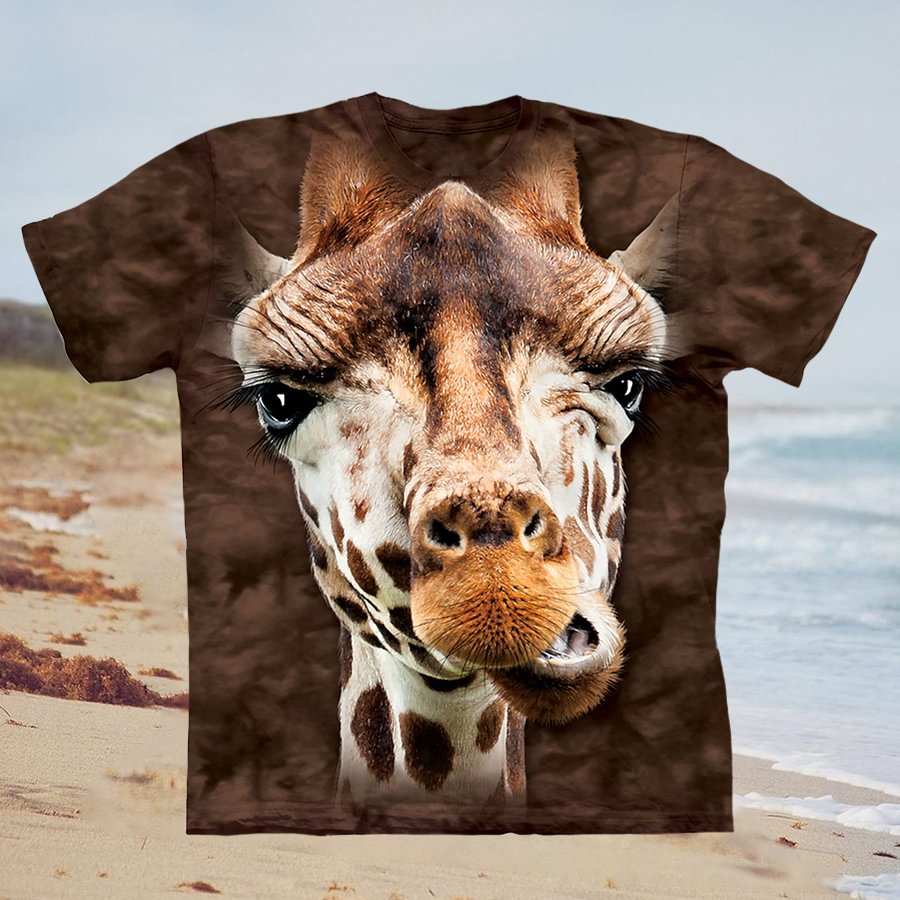 Giraffe 3D printed unisex t-shirt / [viawink] /