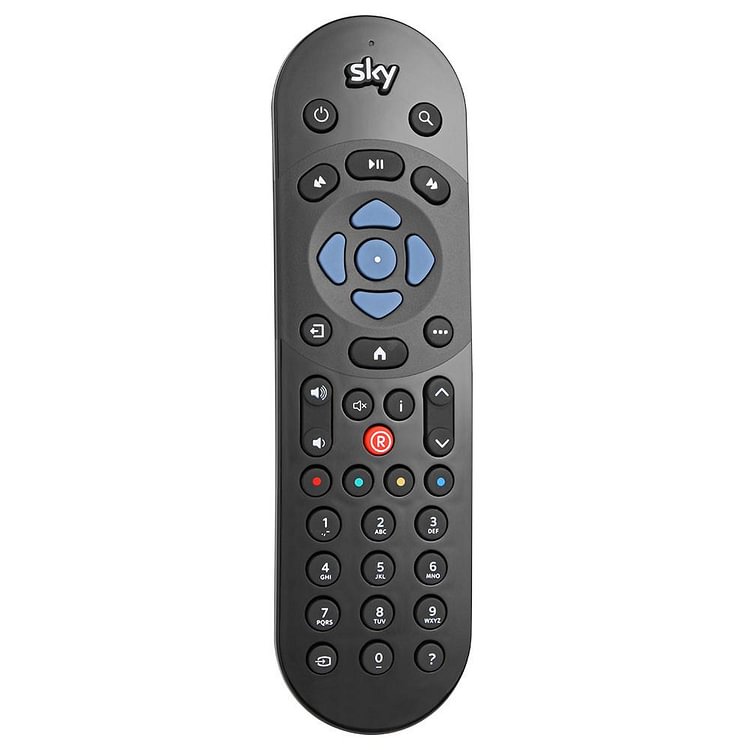 Universal Plastic IR Remote Controller for Sky Q TV Box Coontroller Black