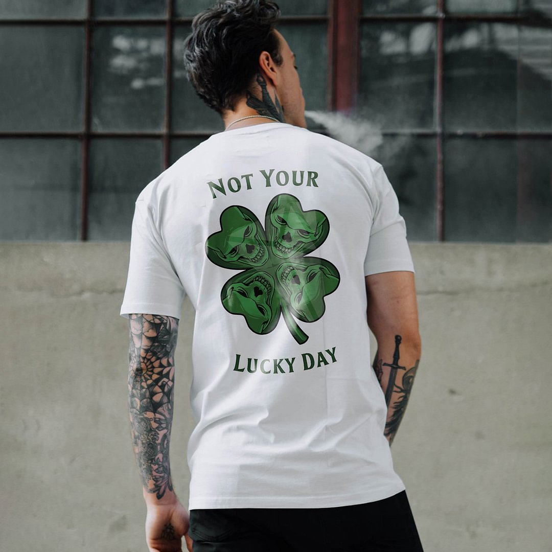 Not Your Lucky Day Printed T-shirt -  