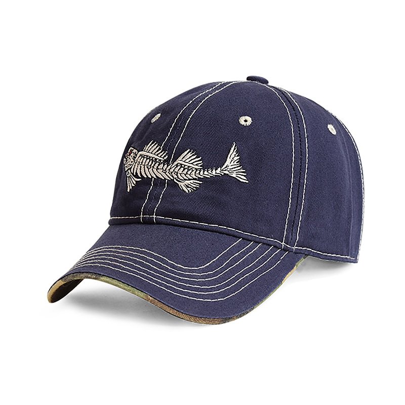   Summer embroidery fishbone shading baseball hat - Neojana
