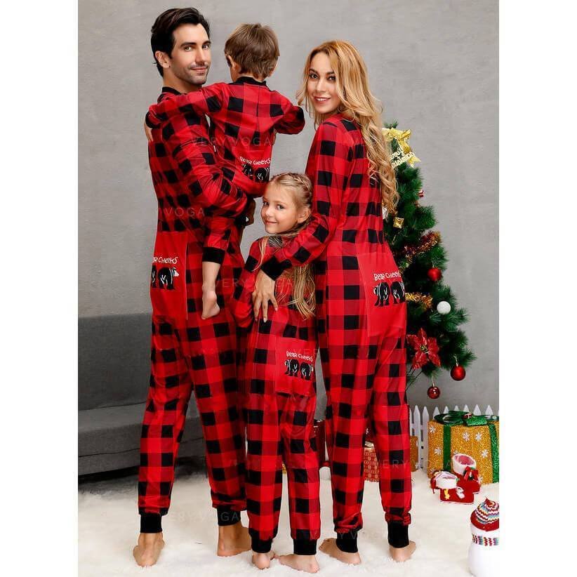 Classic Christmas Buffalo Plaid Family Matching Pajamas Sets 2021、、sdecorshop