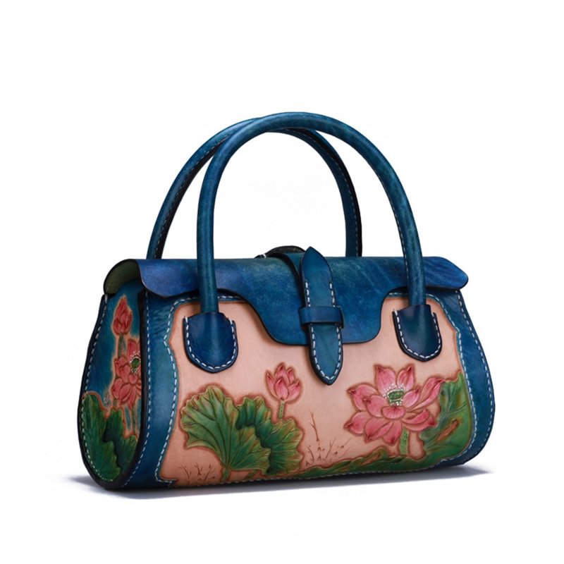 Personalized Lotus Handbag