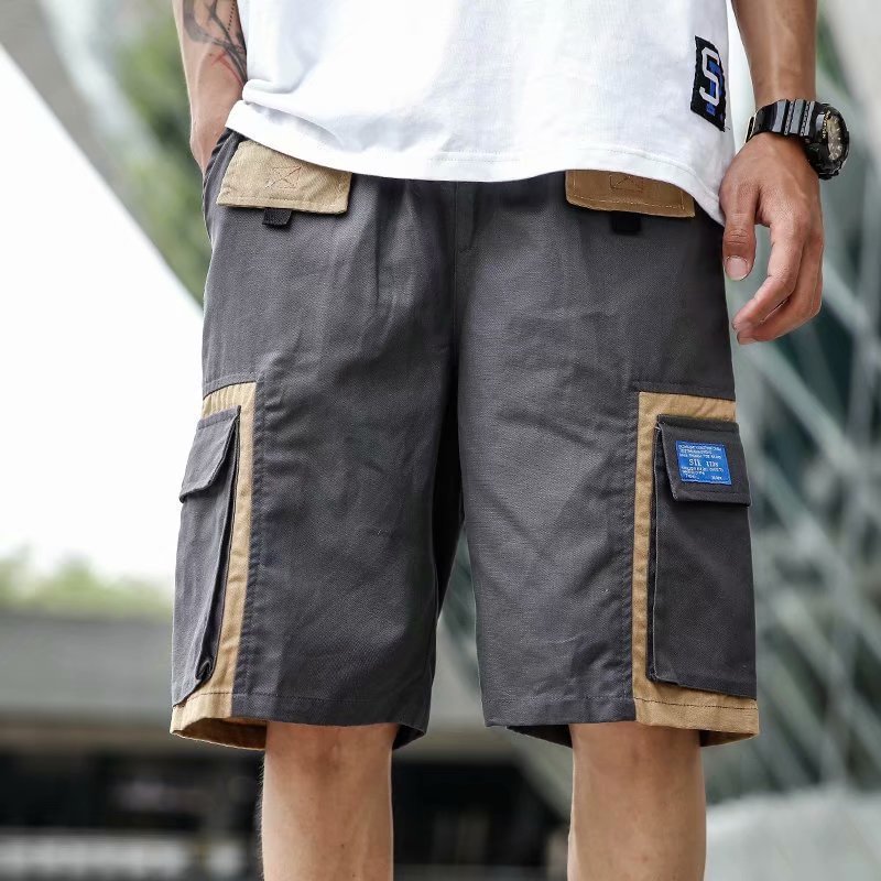 Workwear shorts men's casual trend summer Japanese Style functional national tide five-point pants tide brand loose pants