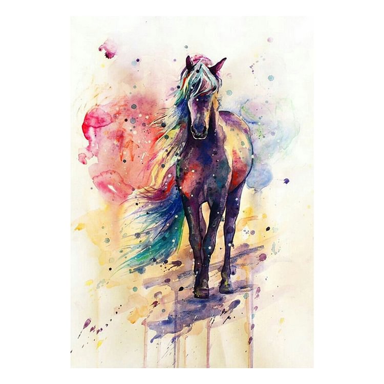 (Counted/Stamped)Horse - 3 Strands Cross Stitch 40*50CM