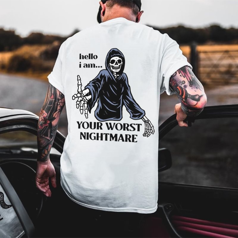 Cloeinc  Your Worst Nightmare Printed Men's T-shirt - Cloeinc