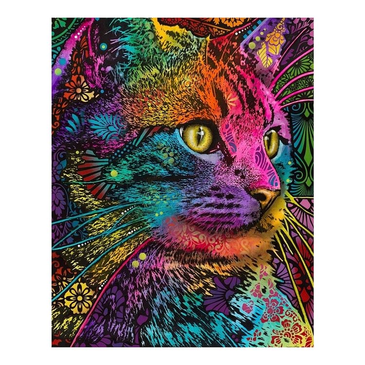 (Counted/Stamped)Cat - 3 Strands Cross Stitch 36*46CM