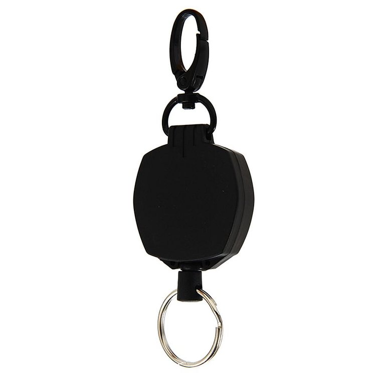 Resilience Steel Wire Elastic Keychain Recoil Retractable Key Ring