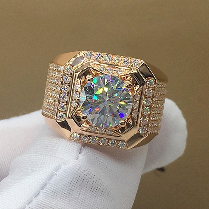 Iced Out Finger Luxury Ring Unisex Jewelry-VESSFUL