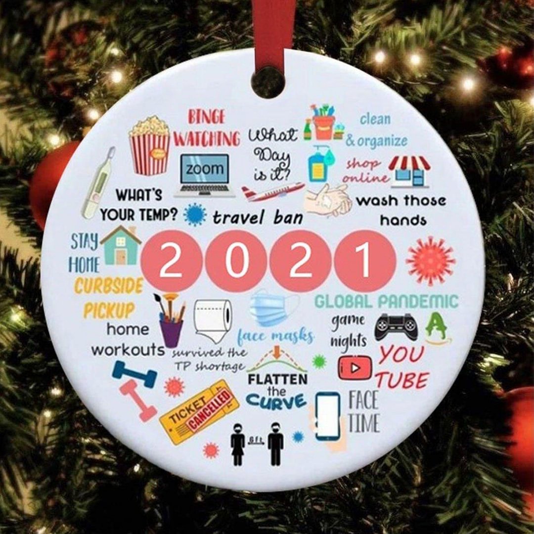 2021 Ornaments for Christmas Tree