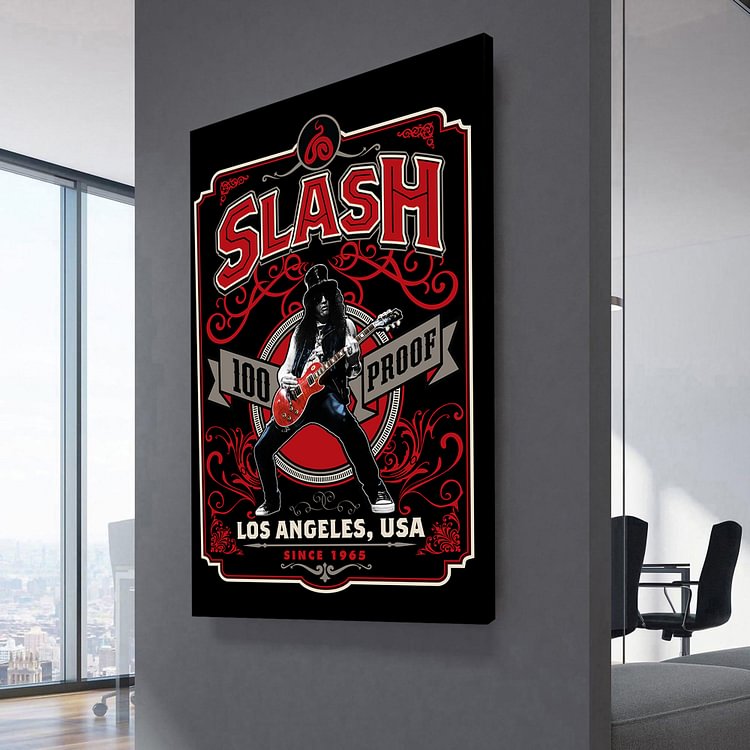 Slash 100 Proof Los Angeles Poster Canvas Wall Art